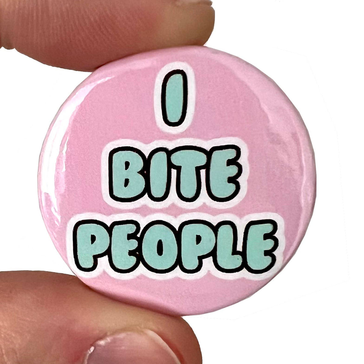 Button "I Bite People" | Bite Your Granny