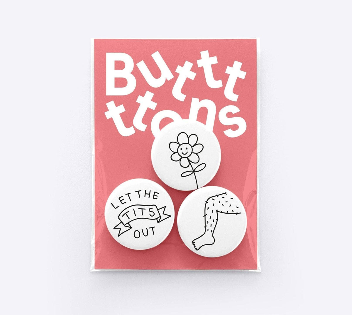 Buttonset "Let the Tits Out" | Dicks Don't Lie