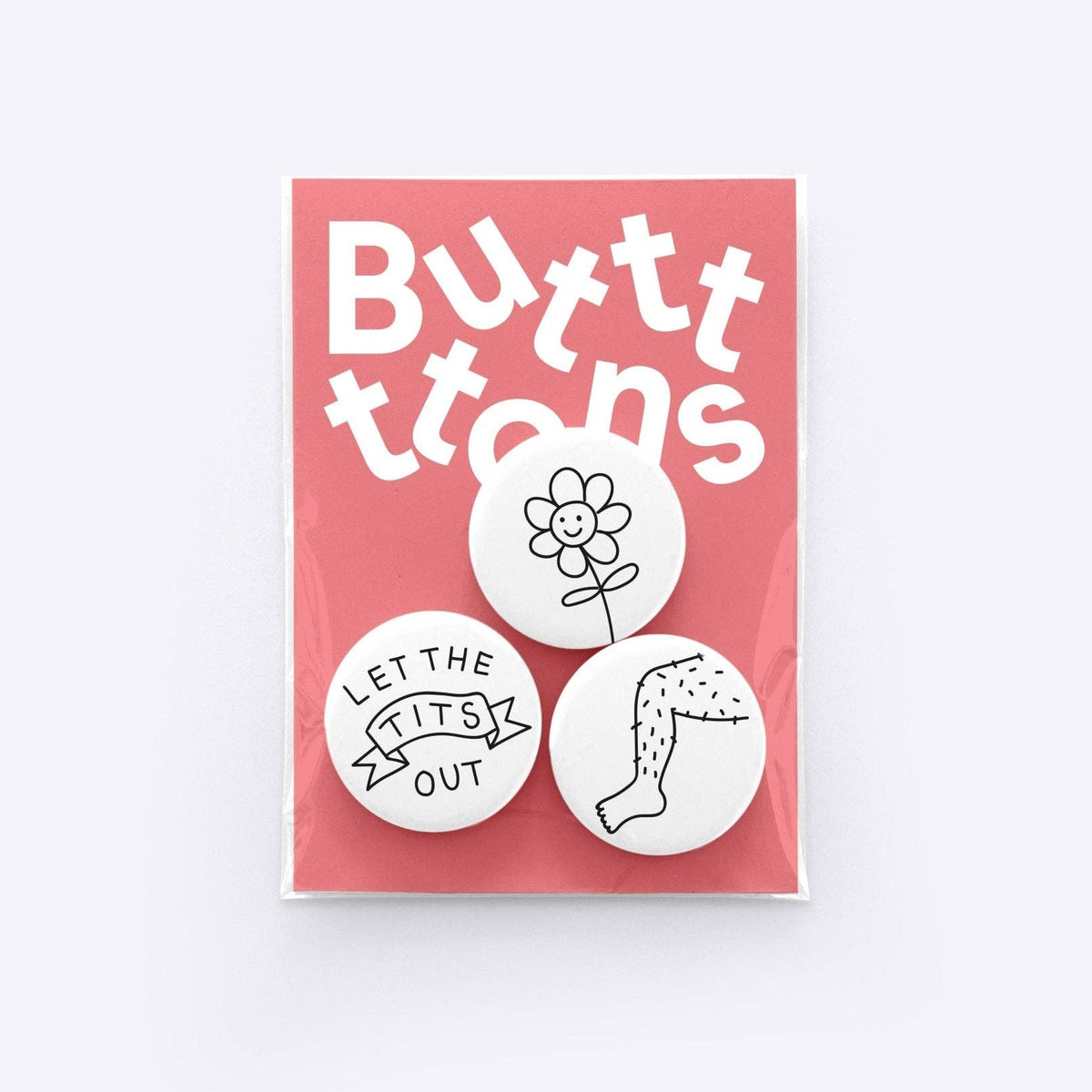 Buttonset "Let the Tits Out" | Dicks Don't Lie