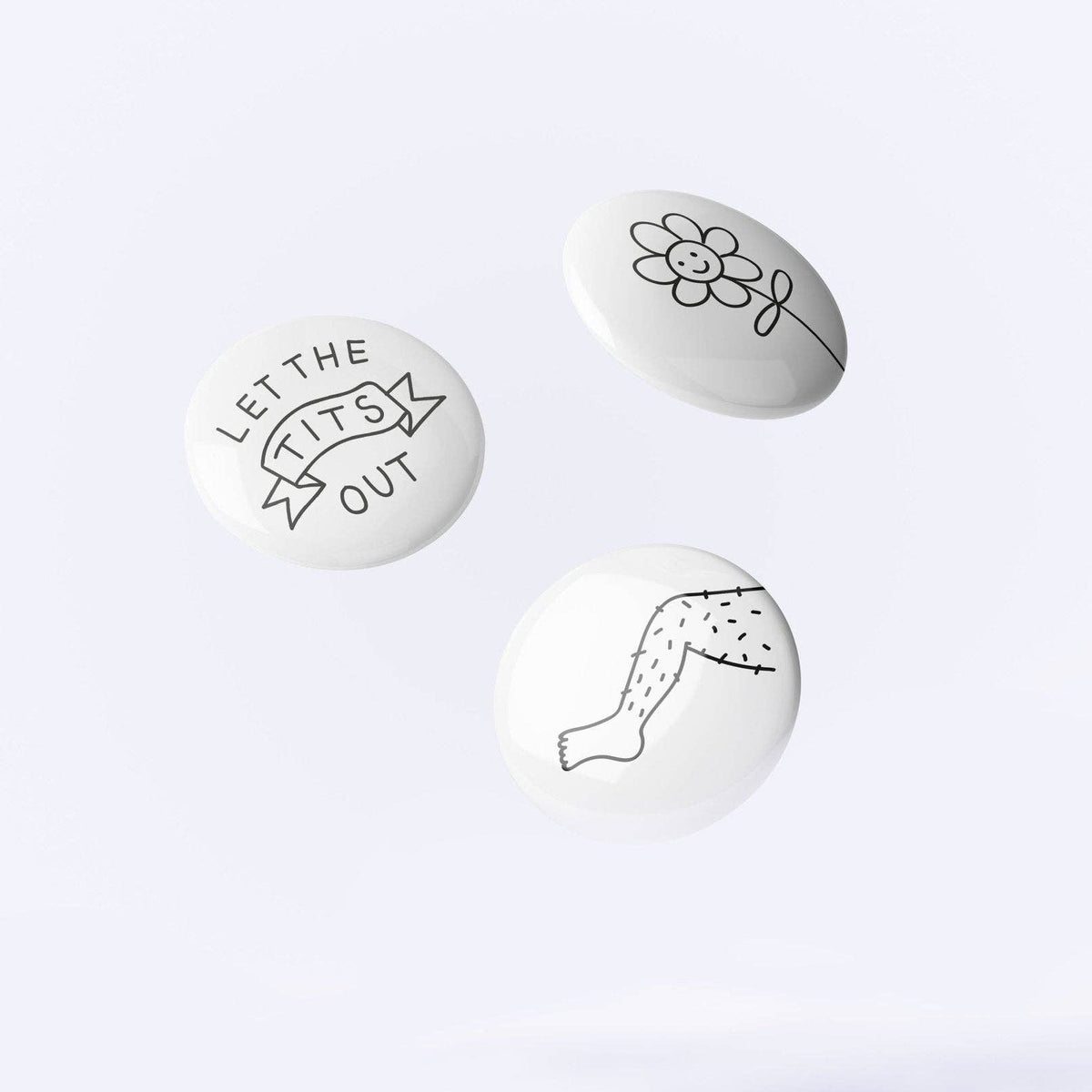 Buttonset "Let the Tits Out" | Dicks Don't Lie