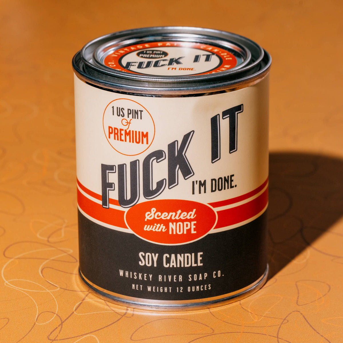 Fuck It Vintage Paint Candle | Whiskey River Soap Co.