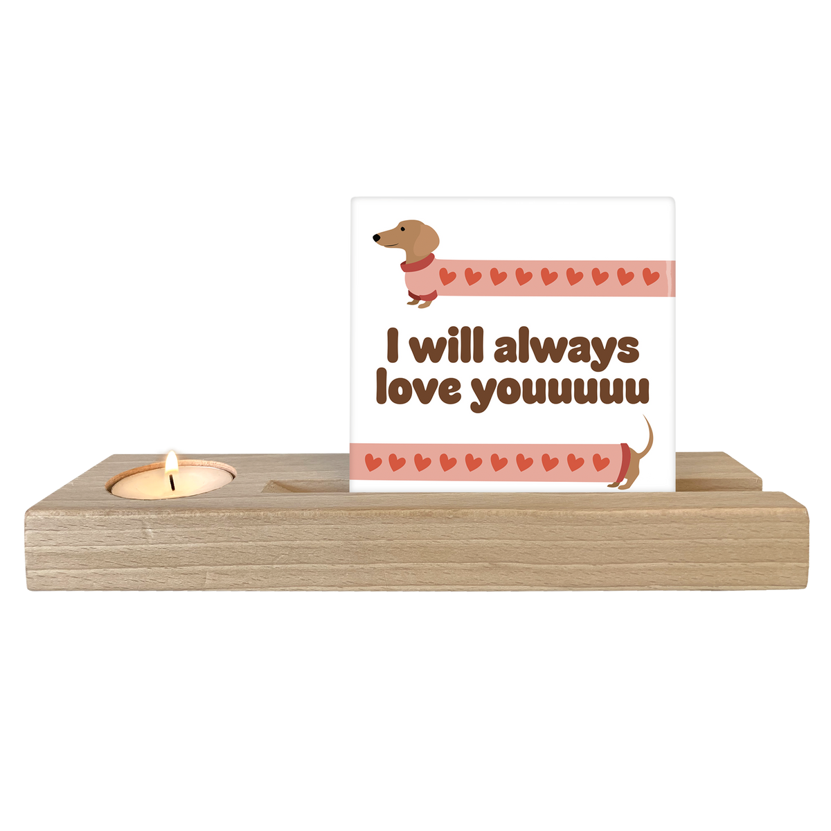 Keramische Tegel "I will always love you" | Artige