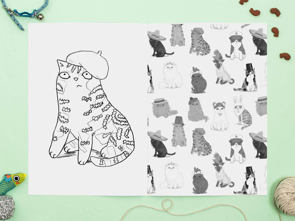 Kleurboek "Cats in Hats" | Jo Clark Design