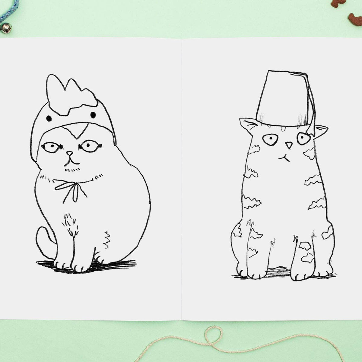 Kleurboek "Cats in Hats" | Jo Clark Design