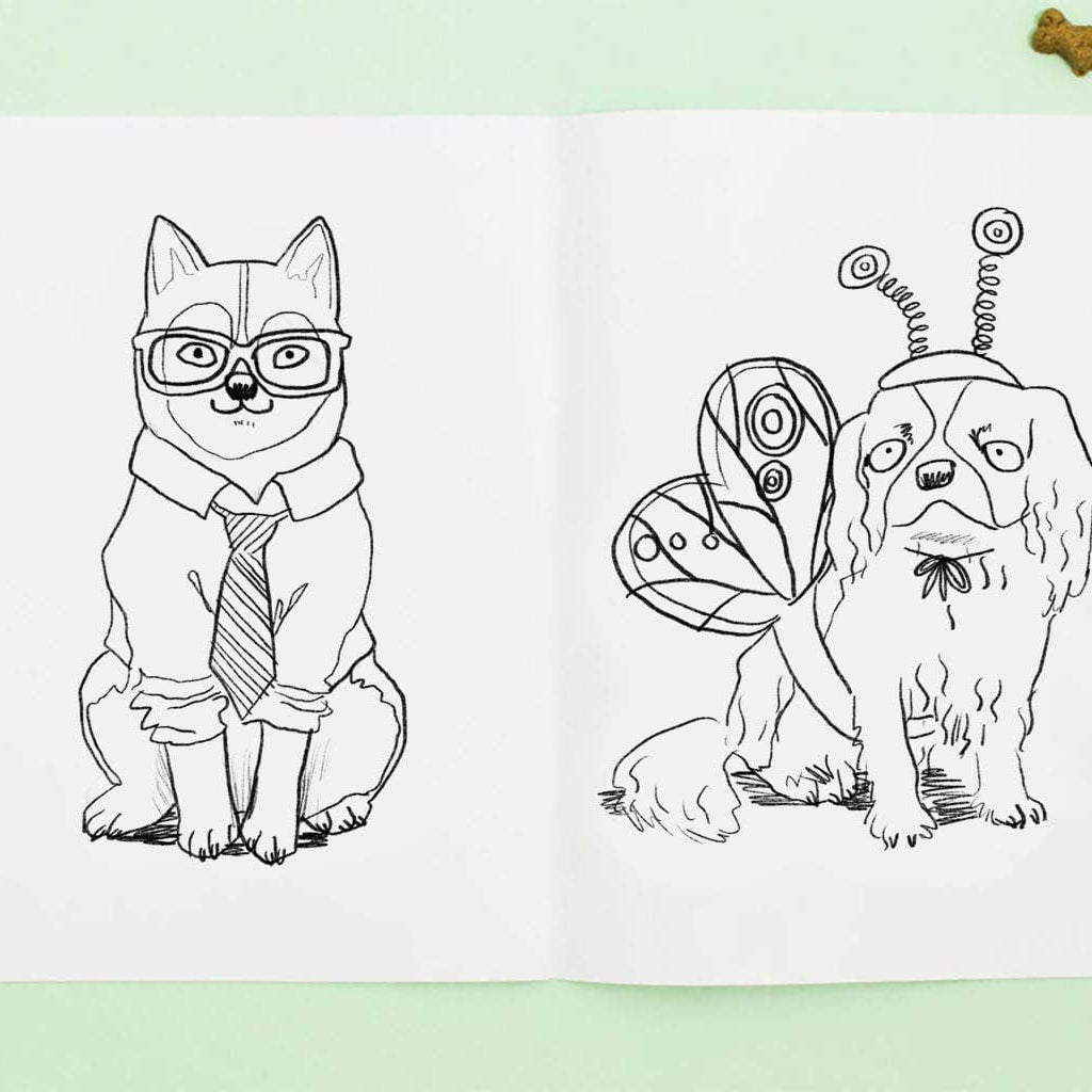 Kleurboek "Doggy Dress-Up" | Jo Clark Design
