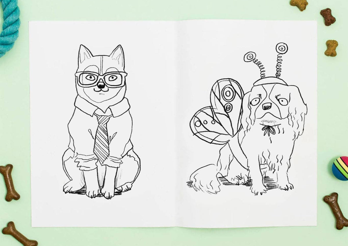 Kleurboek "Doggy Dress-Up" | Jo Clark Design