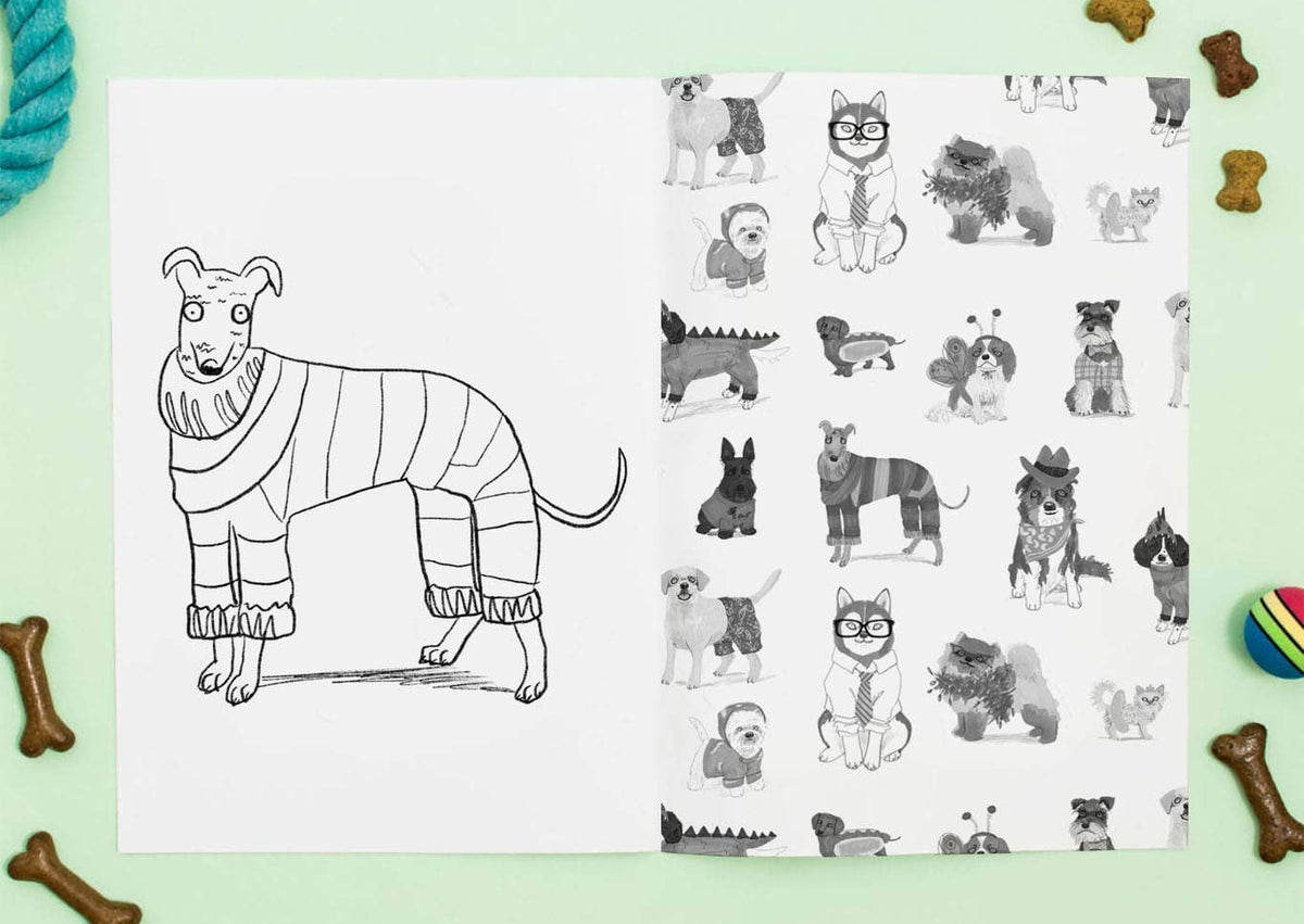 Kleurboek "Doggy Dress-Up" | Jo Clark Design