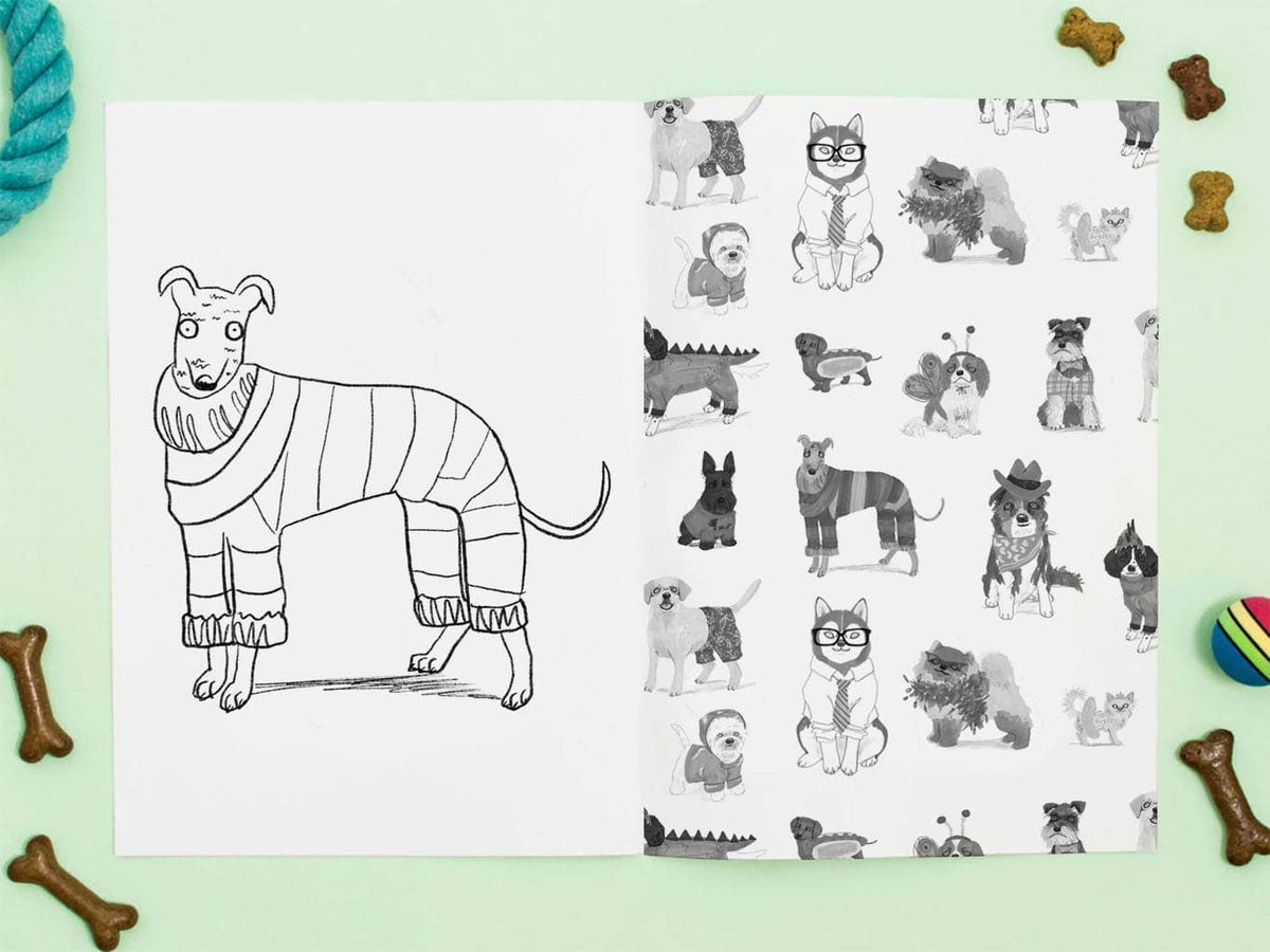Kleurboek "Doggy Dress-Up" | Jo Clark Design