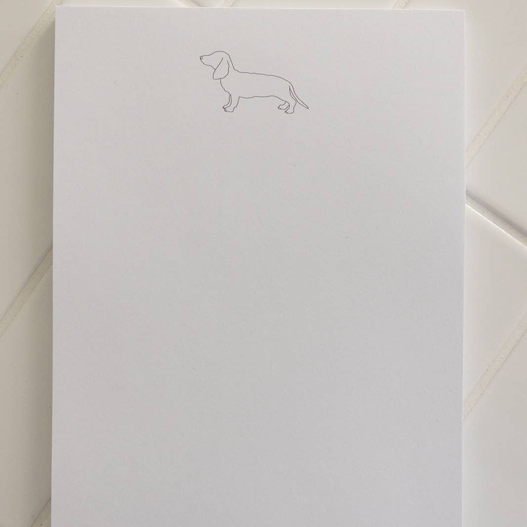 Memoblok A5 "DACKEL" wit | Lieblingspfote