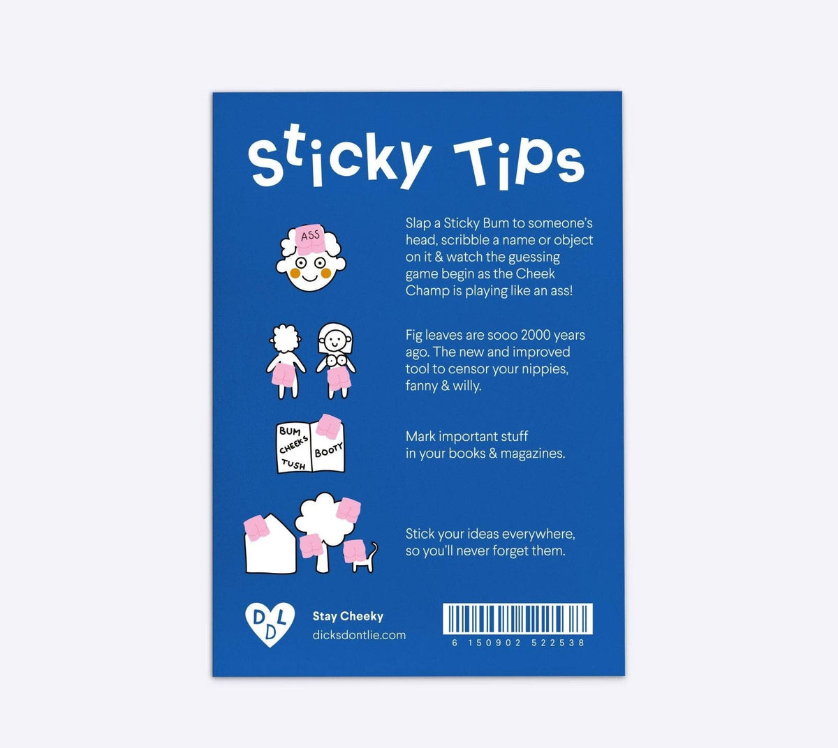 Memoblok "Sticky Bums" | Dicks Don't Lie