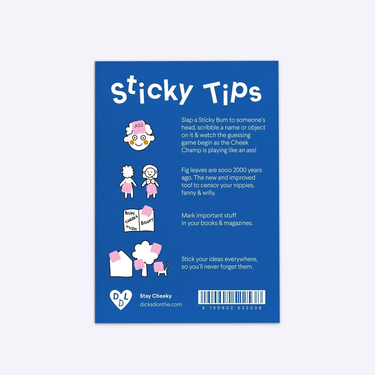 Memoblok "Sticky Bums" | Dicks Don't Lie