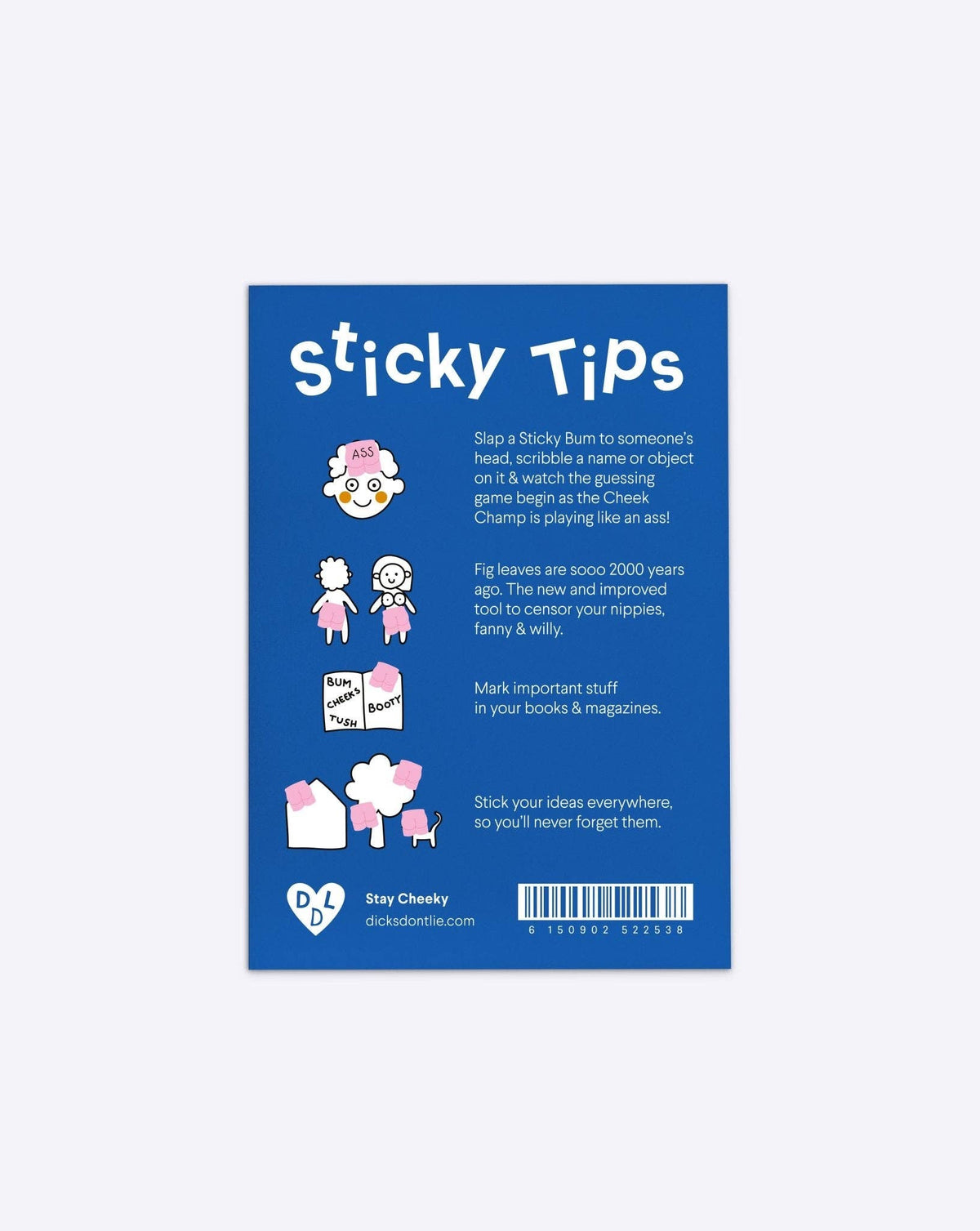 Memoblok "Sticky Bums" | Dicks Don't Lie