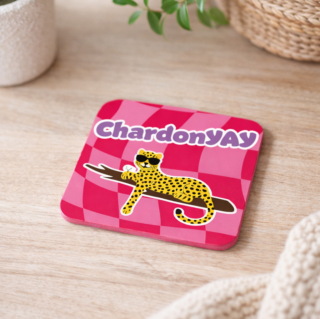 Onderzetter "ChardonYAY" | Artige