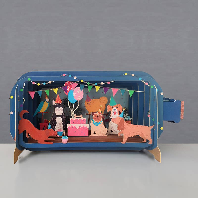 Pop-Up Kaart "Honden Feest" | Alljoy Design