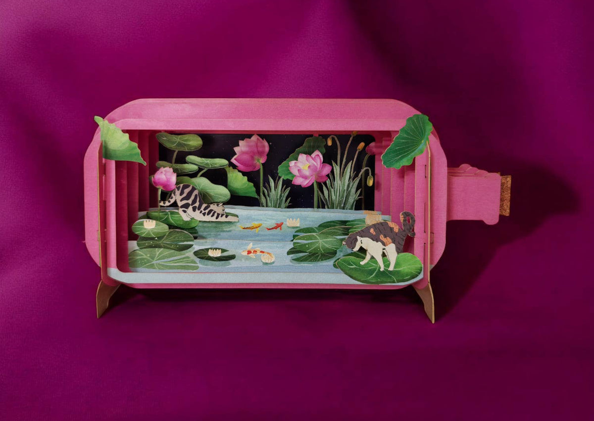 Pop-Up Kaart "Katten bij het water" | Alljoy Design