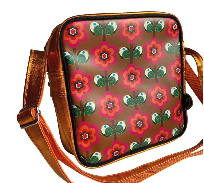 Schoudertas "Retro Bloemen" | Kunstboer
