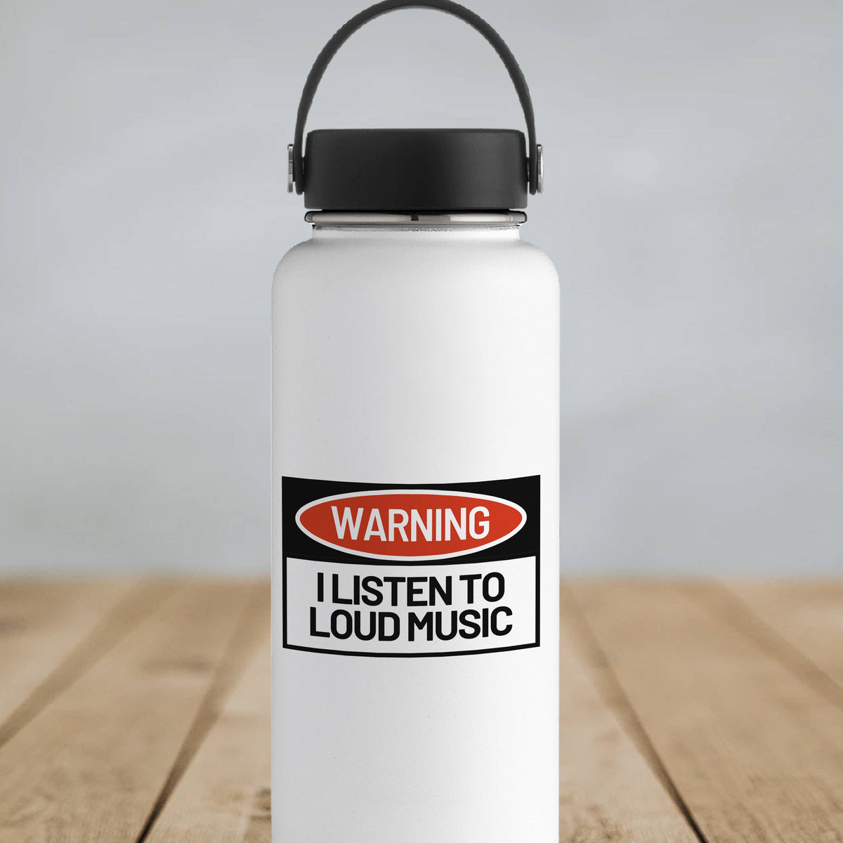 Sticker "Warning – I Listen to Loud Music" | Ozark Sticker Company