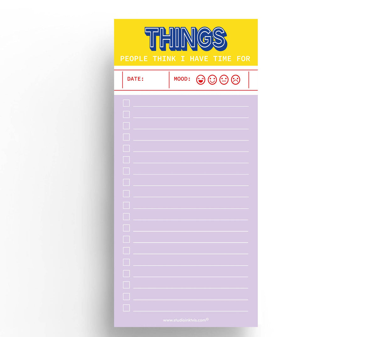 To-Do Lijst "Things People Think I Have Time For" | Studio Inktvis