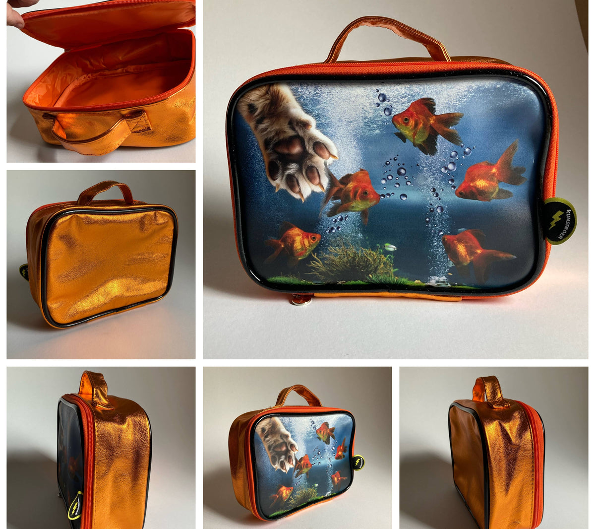Toilettas "Kat bij Aquarium" | Kunstboer