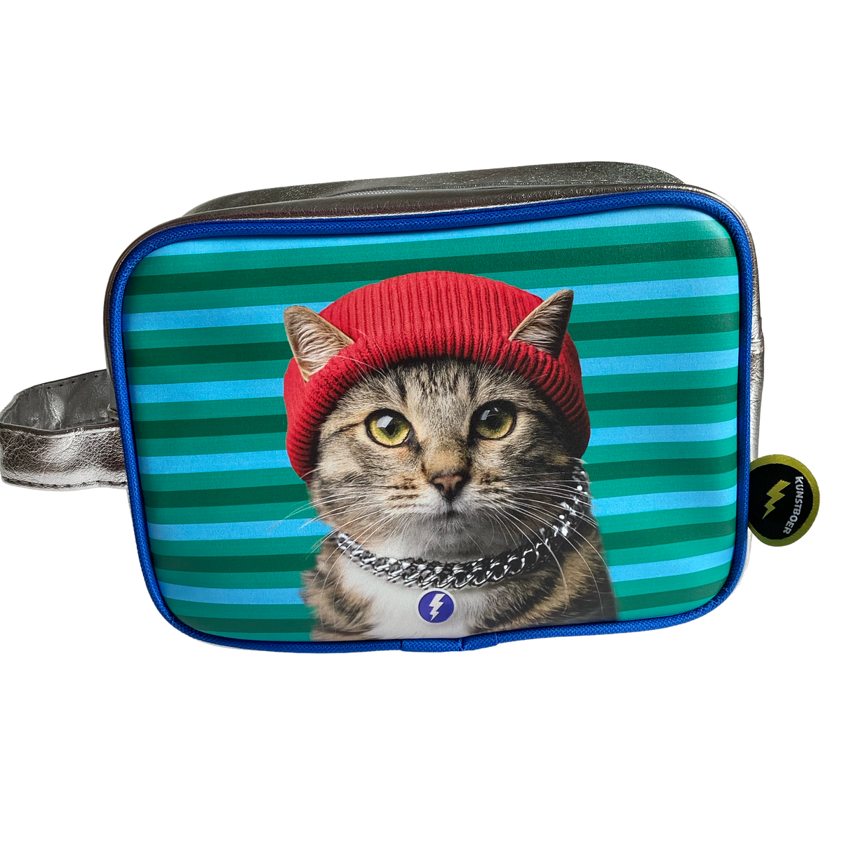 Toilettas "Kat met Rode Muts" | Kunstboer