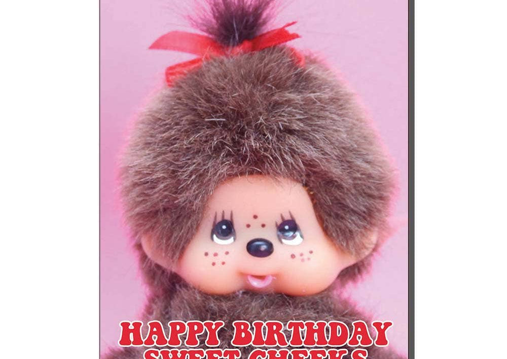 Verjaardagskaart "Happy Birthday Sweet Cheeks" | Bite Your Granny