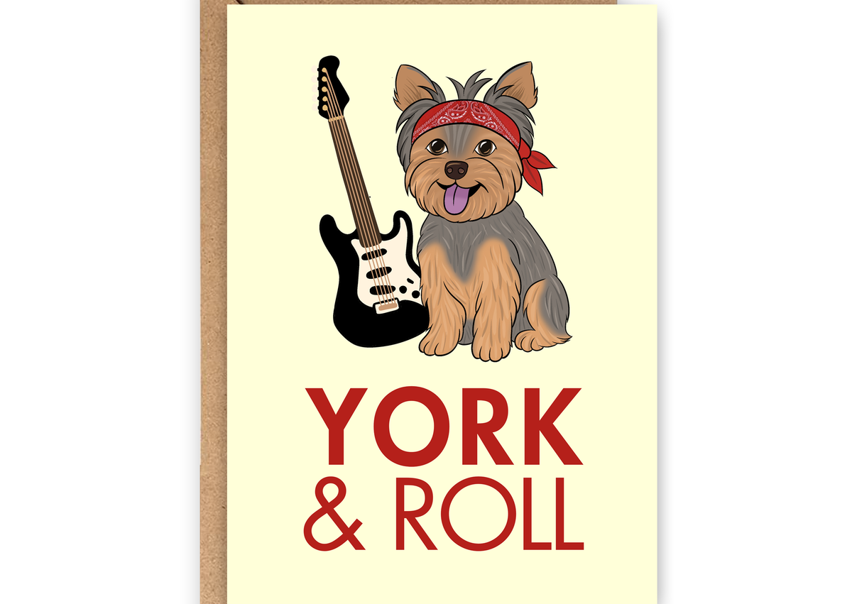 Wenskaart "York & Roll" | Lollypopartstudio