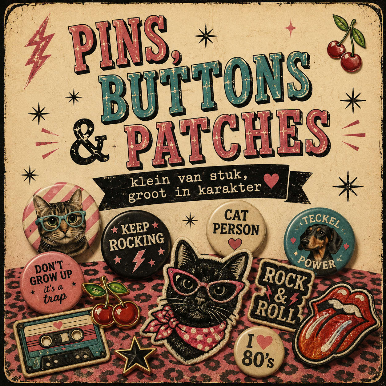 Pins, Buttons & Patches