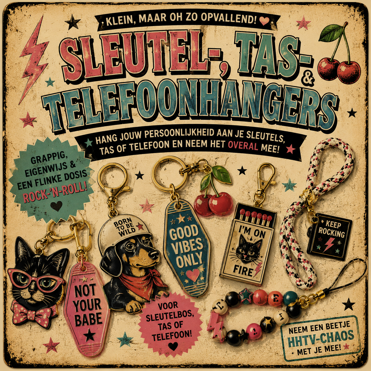 Sleutel-, Tas- & Telefoonhangers