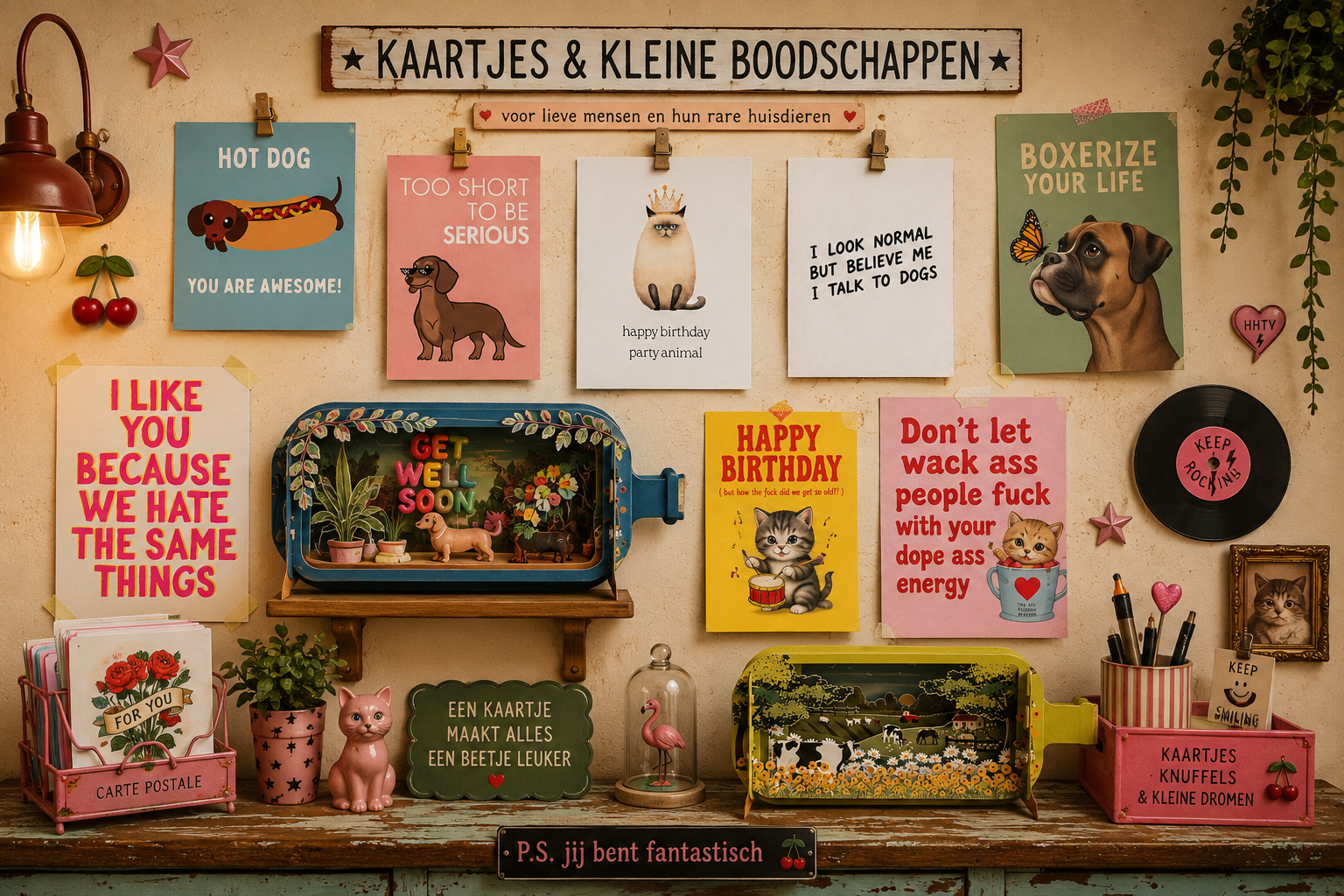 De kaartenwand