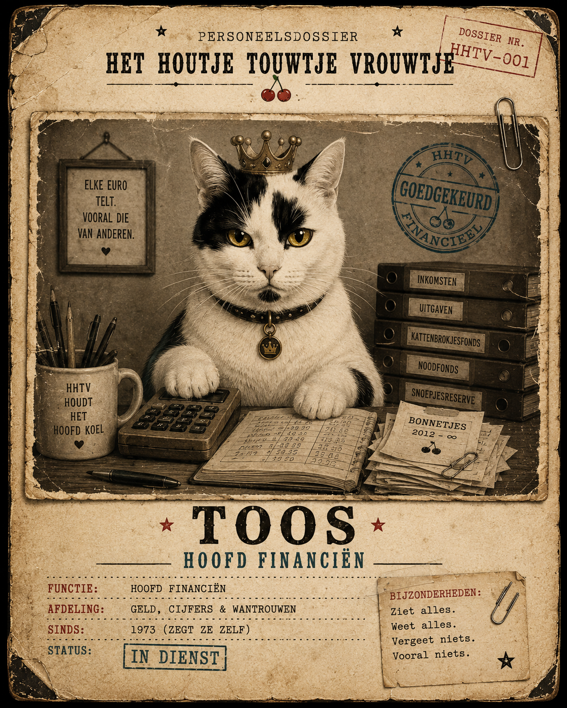 Toos, hoofd financiën bij Het Houtje Touwtje Vrouwtje
