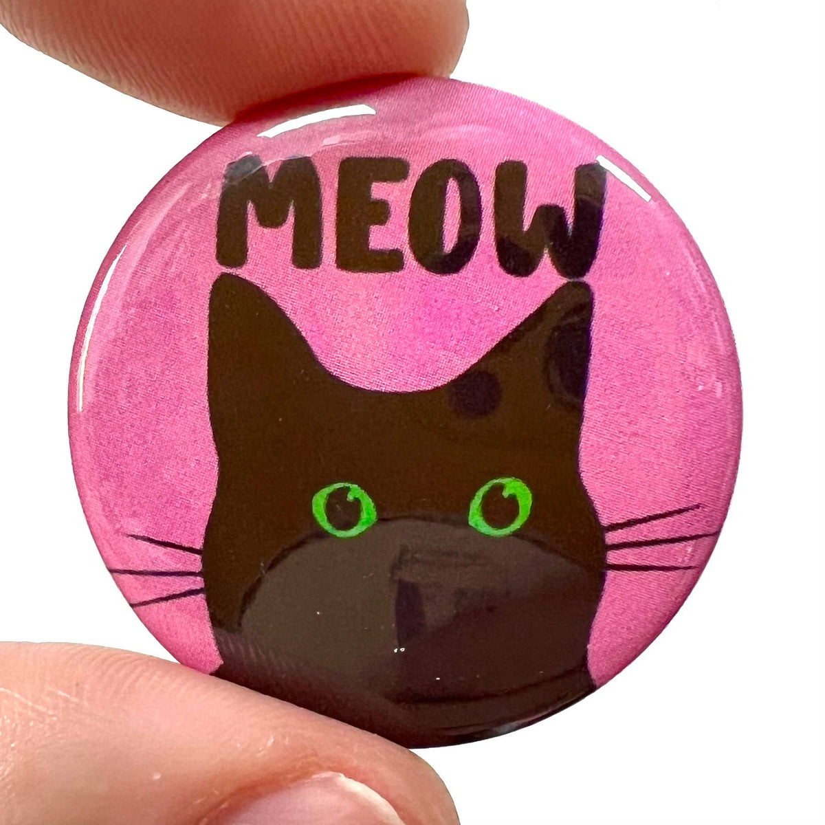 Button "Black Cat Meow" | Bite Your Granny