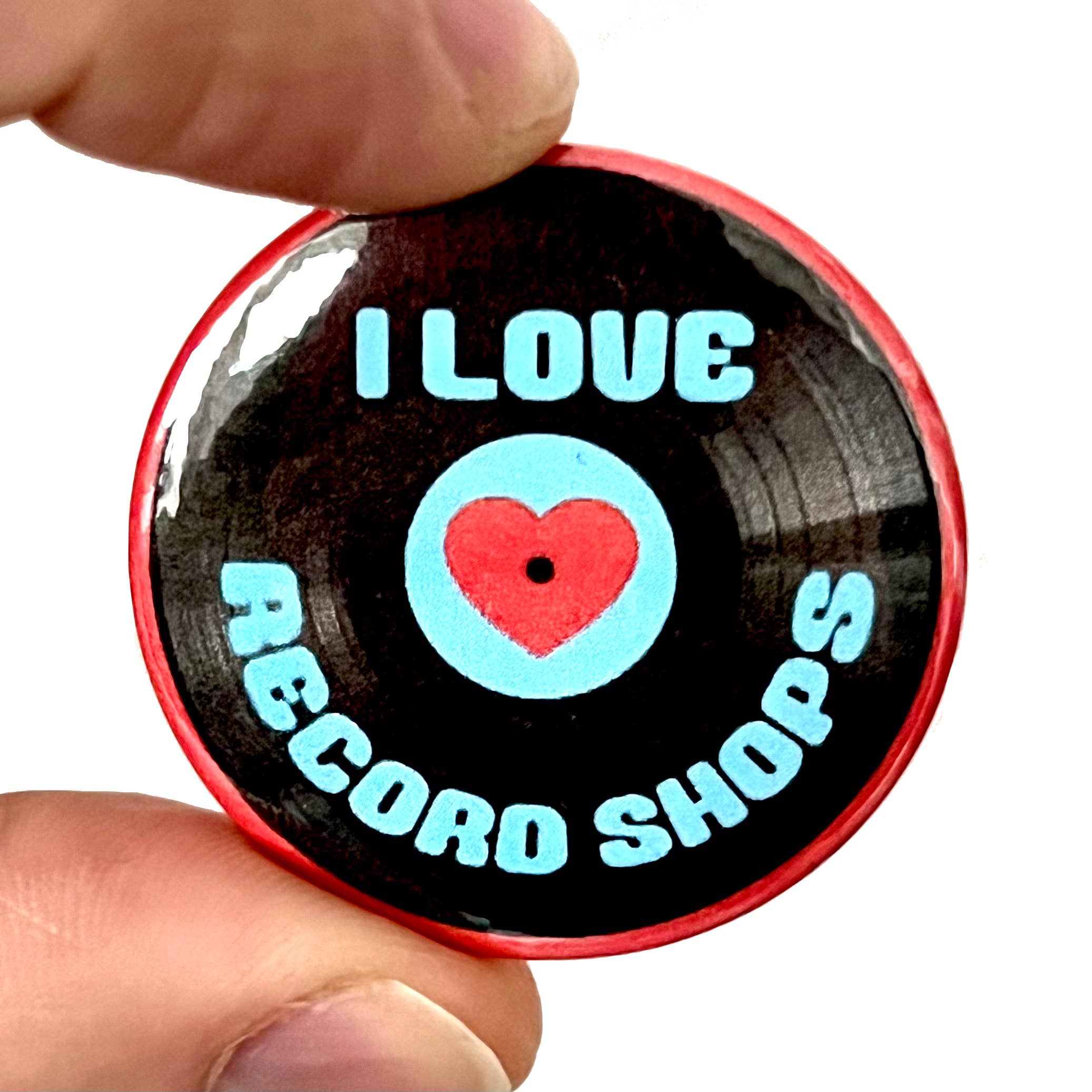 Button "I Love Record Shops" | Bite Your Granny