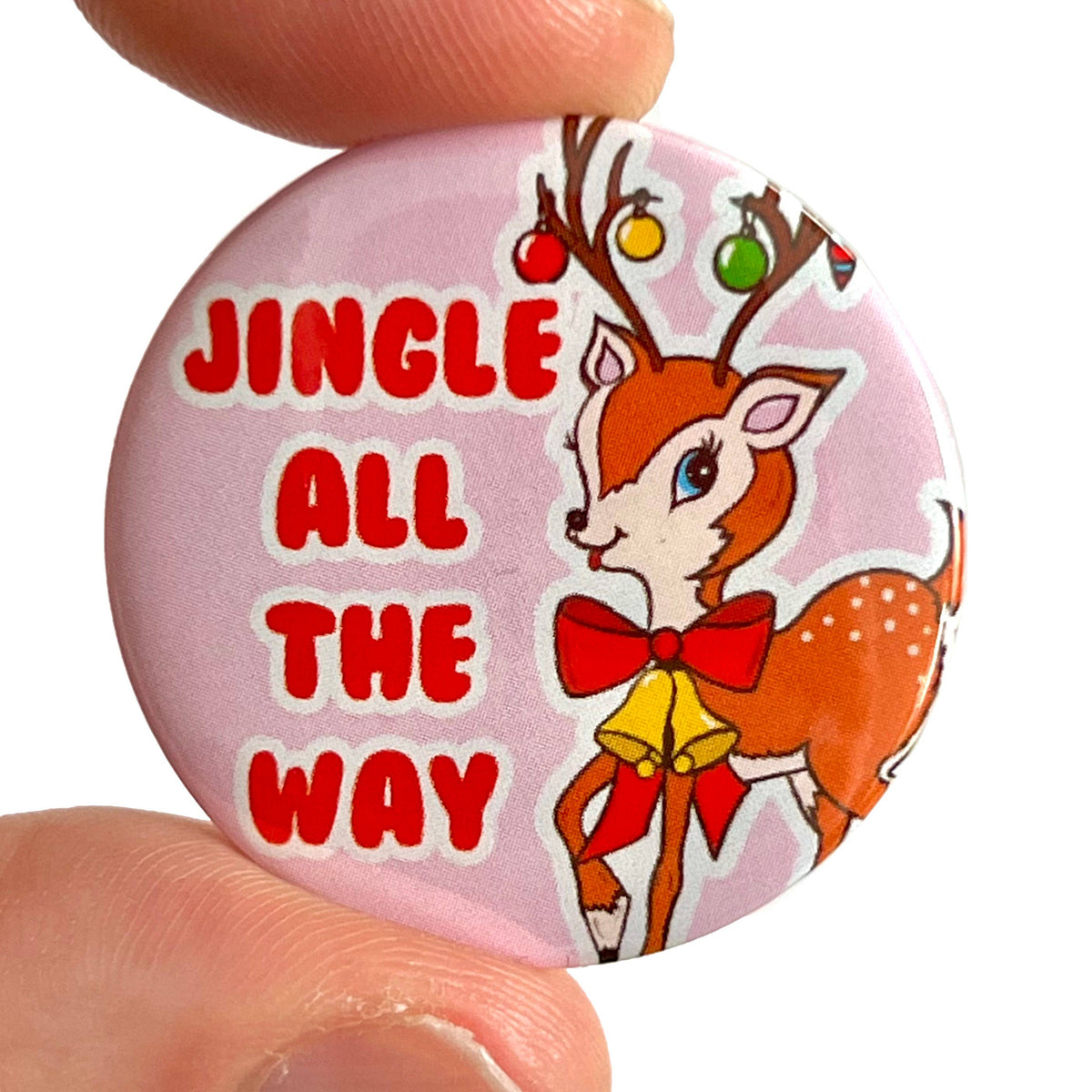 Button "Jingle All The Way Bambi" | Bite Your Granny
