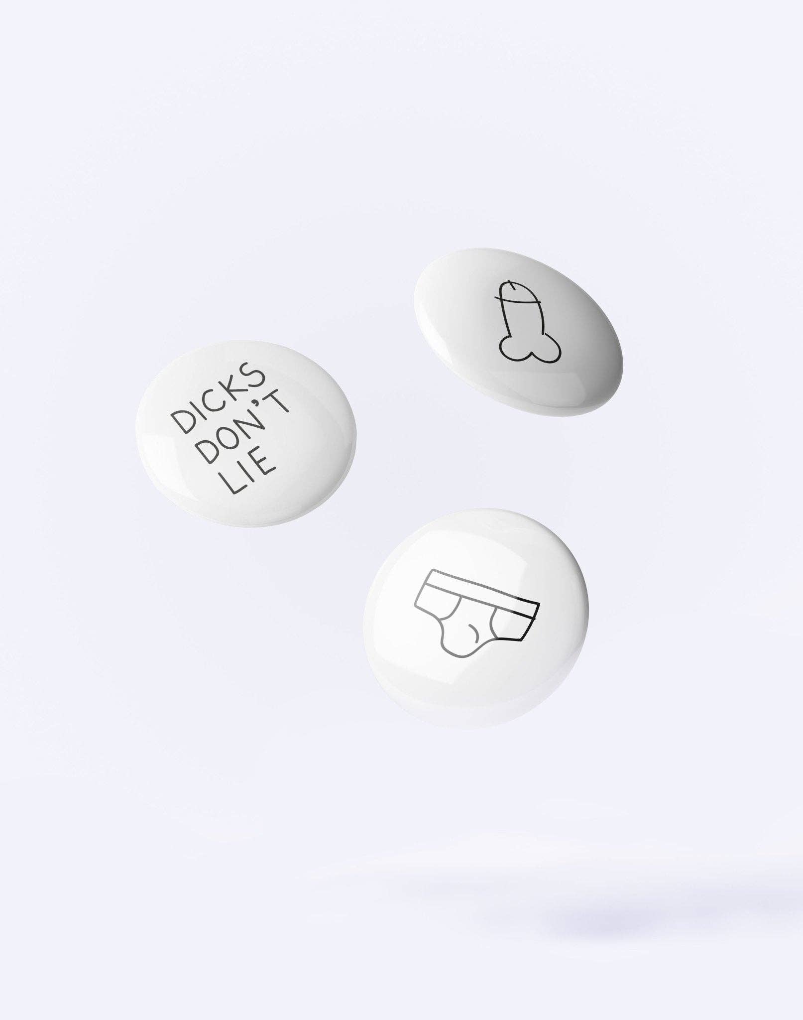 Buttonset "Dicks Don't Lie" | Dicks Don't Lie
