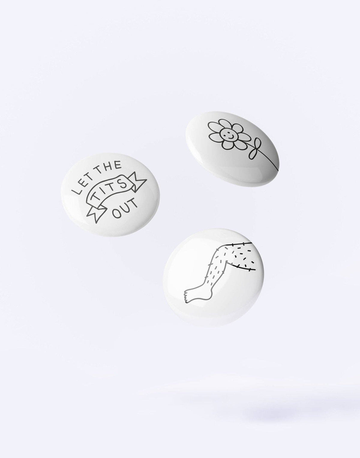 Buttonset "Let the Tits Out" | Dicks Don't Lie