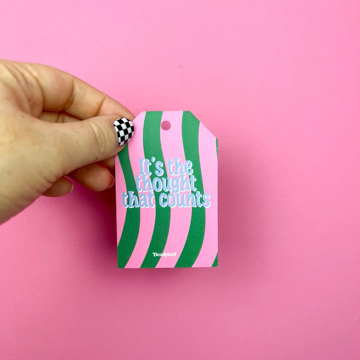 Cadeaulabel “It's the thought that counts” | Deadpixel
