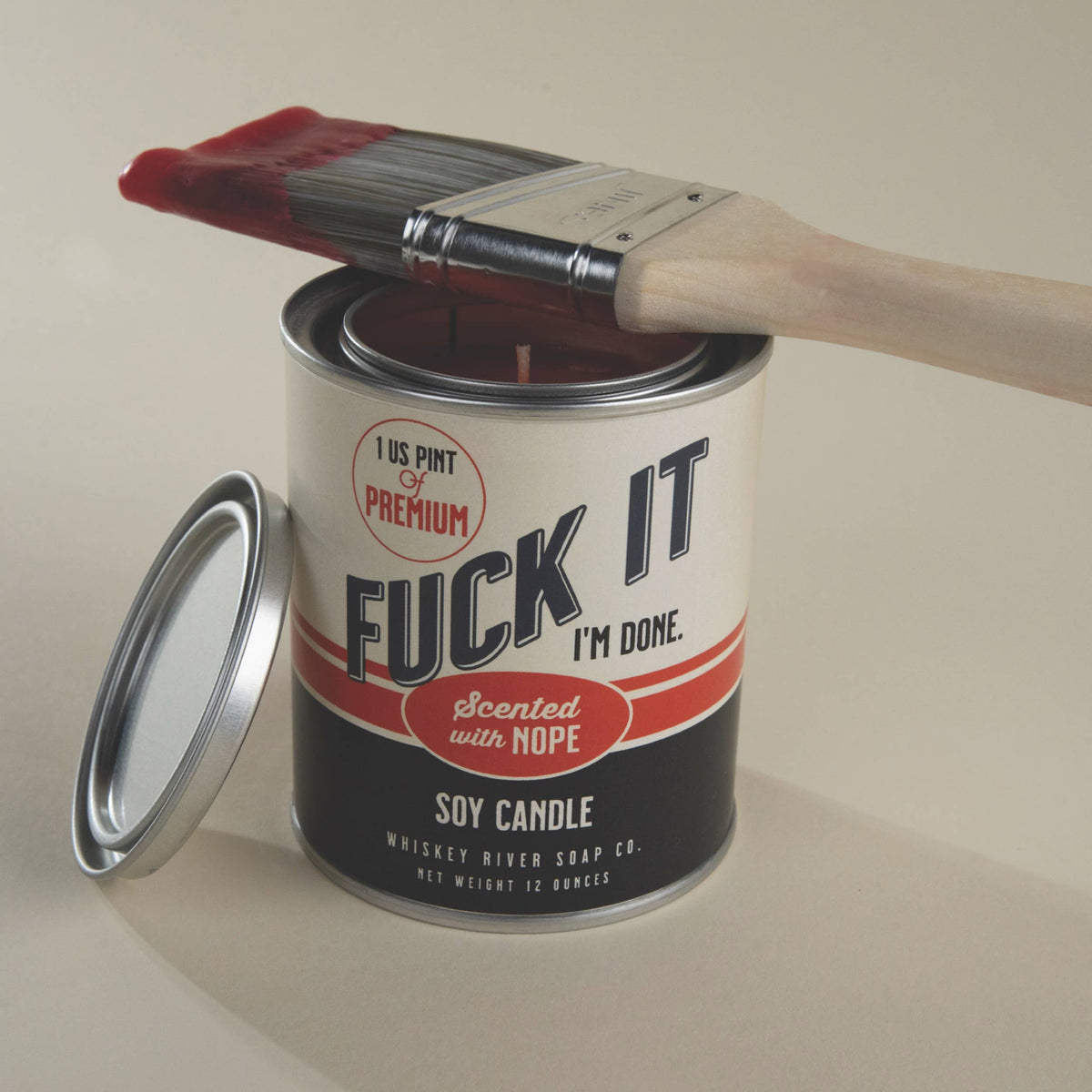 Fuck It Vintage Paint Candle | Whiskey River Soap Co.