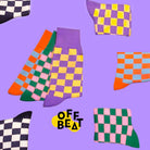 Geruite sokken – Zwart/Wit