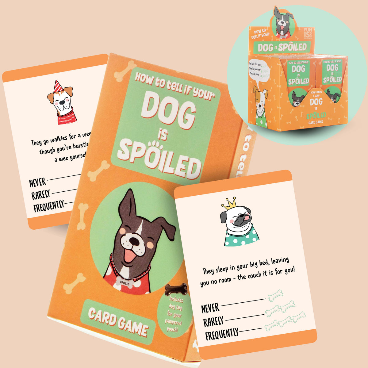 Kaartspel "How to Tell If Your Dog Is Spoiled"