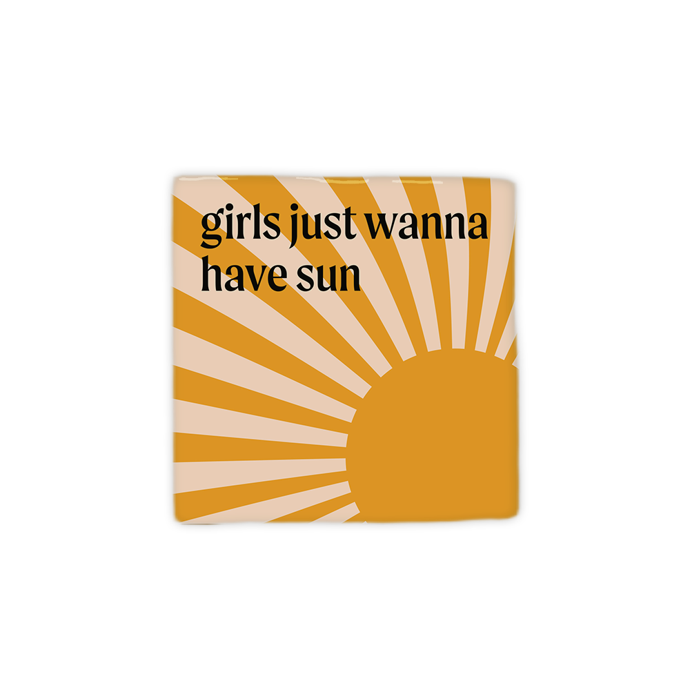 Keramische Tegel "Girls just wanna have sun" | Artige