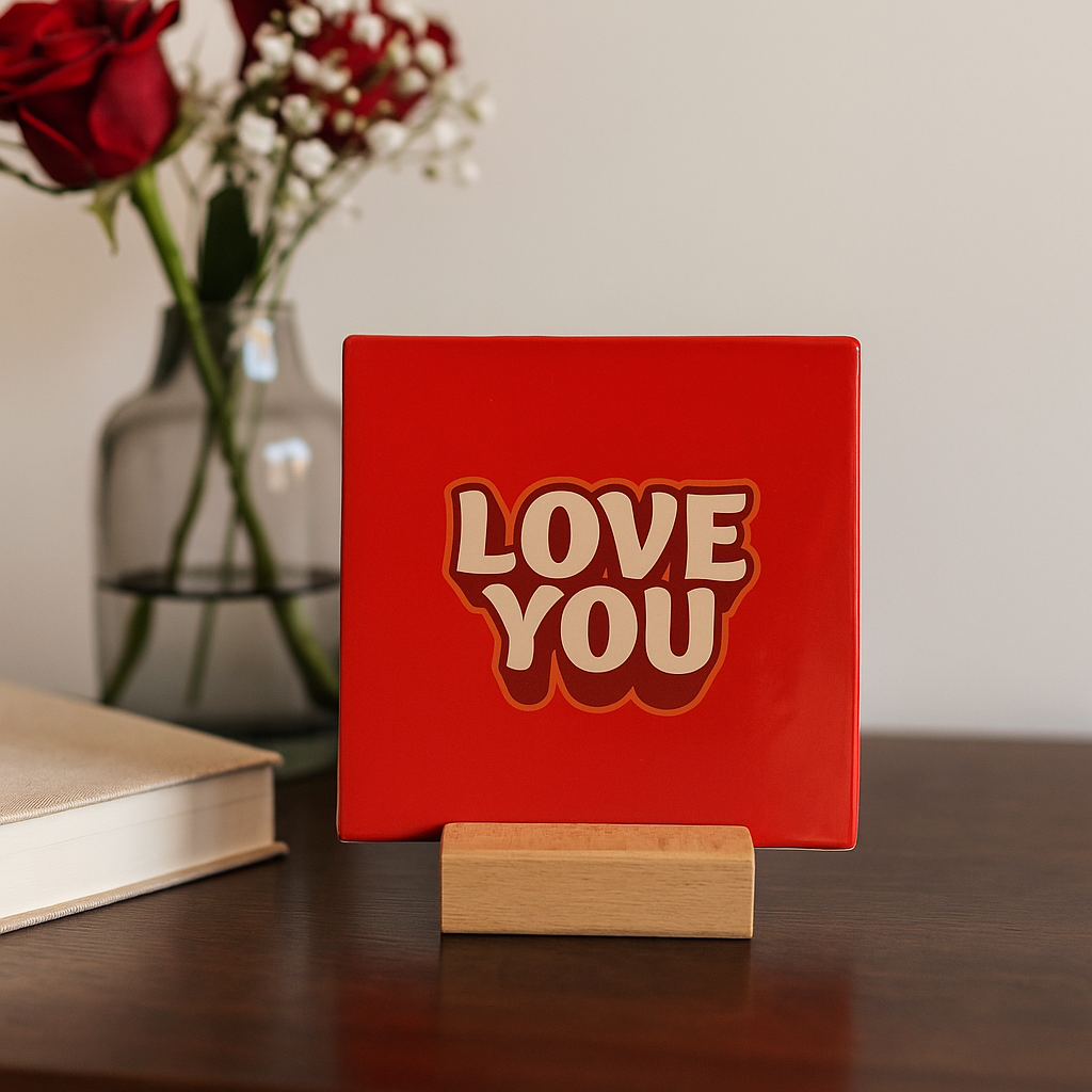 Keramische Tegel "Love you" | Artige