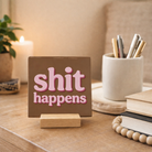 Keramische Tegel "Shit happens" | Artige