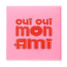 Keramische Tegelt "Oui Oui Mon Ami"