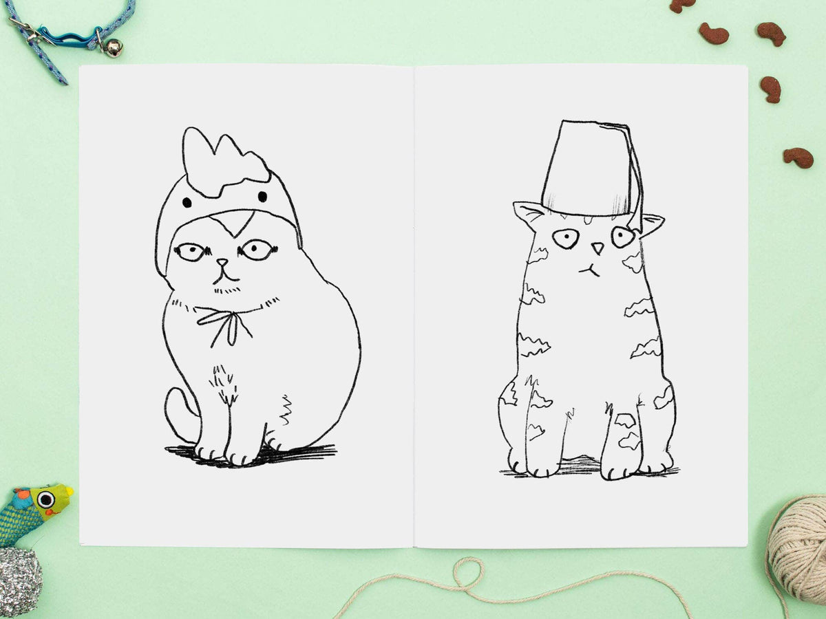 Kleurboek "Cats in Hats" | Jo Clark Design