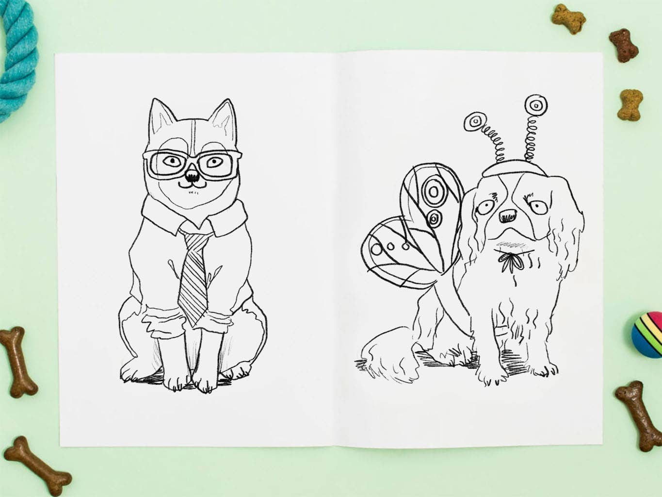 Kleurboek "Doggy Dress-Up" | Jo Clark Design