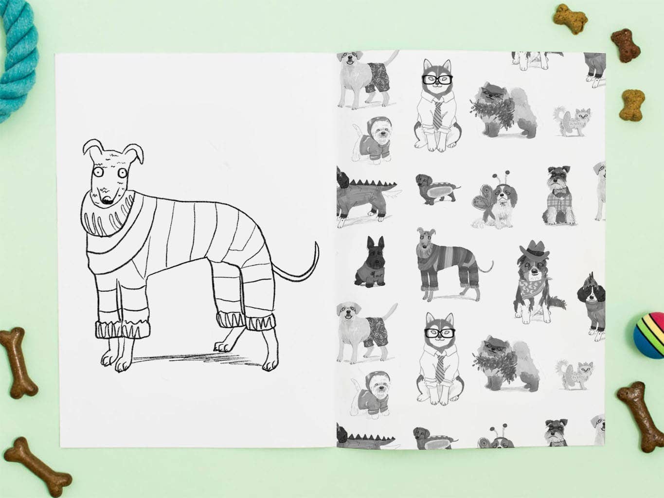 Kleurboek "Doggy Dress-Up" | Jo Clark Design