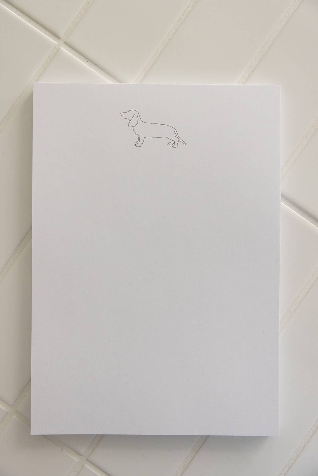Memoblok A5 "DACKEL" wit | Lieblingspfote