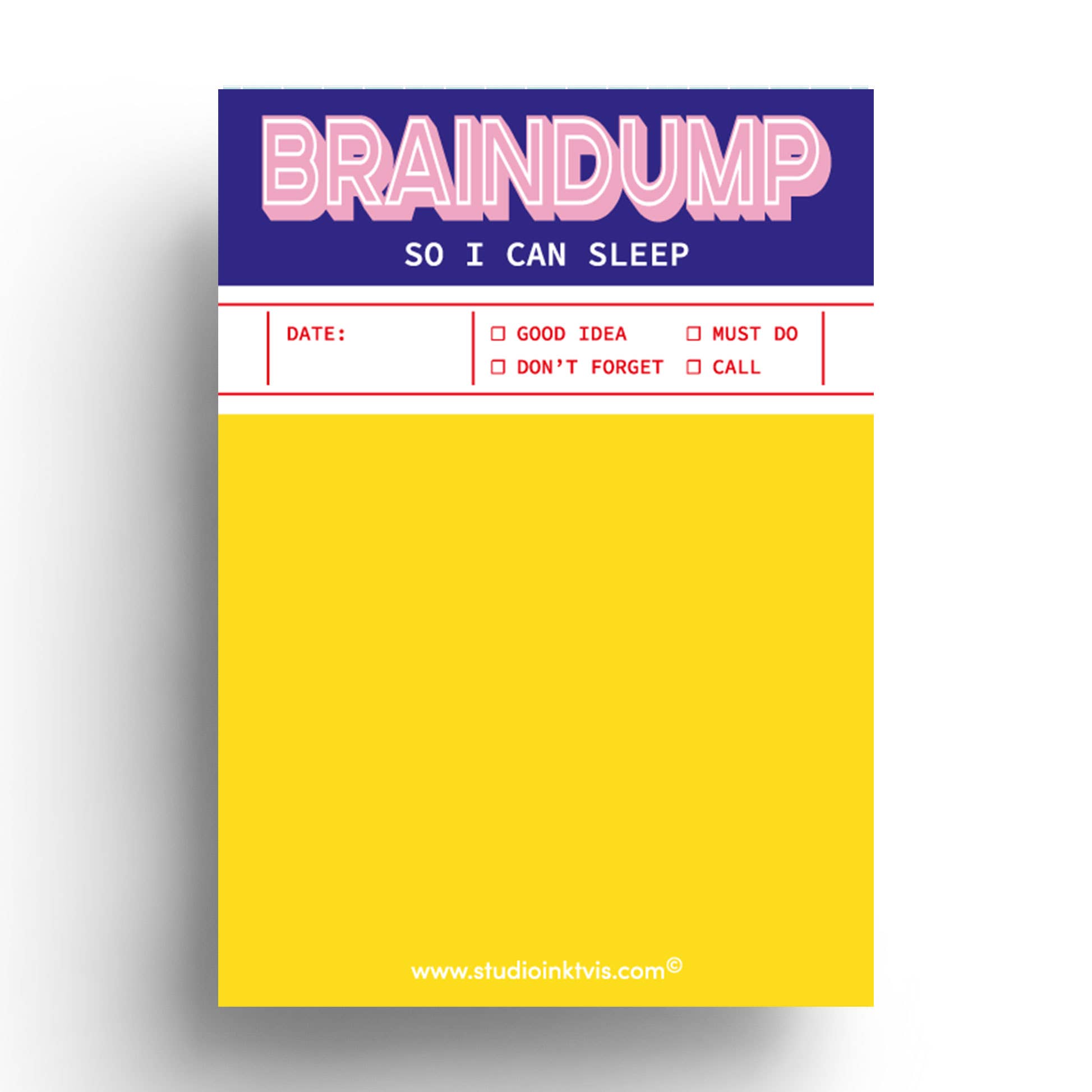 Memoblok  "Braindump" | Studio Inktvis