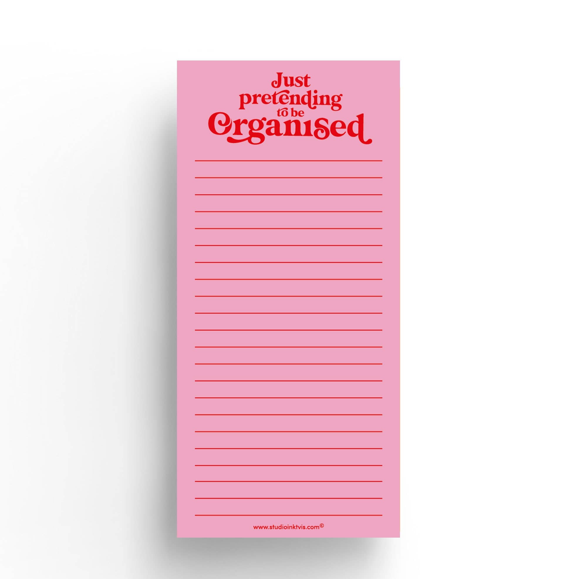 Memoblok "Just Pretending to Be Organised" | Studio Inktvis