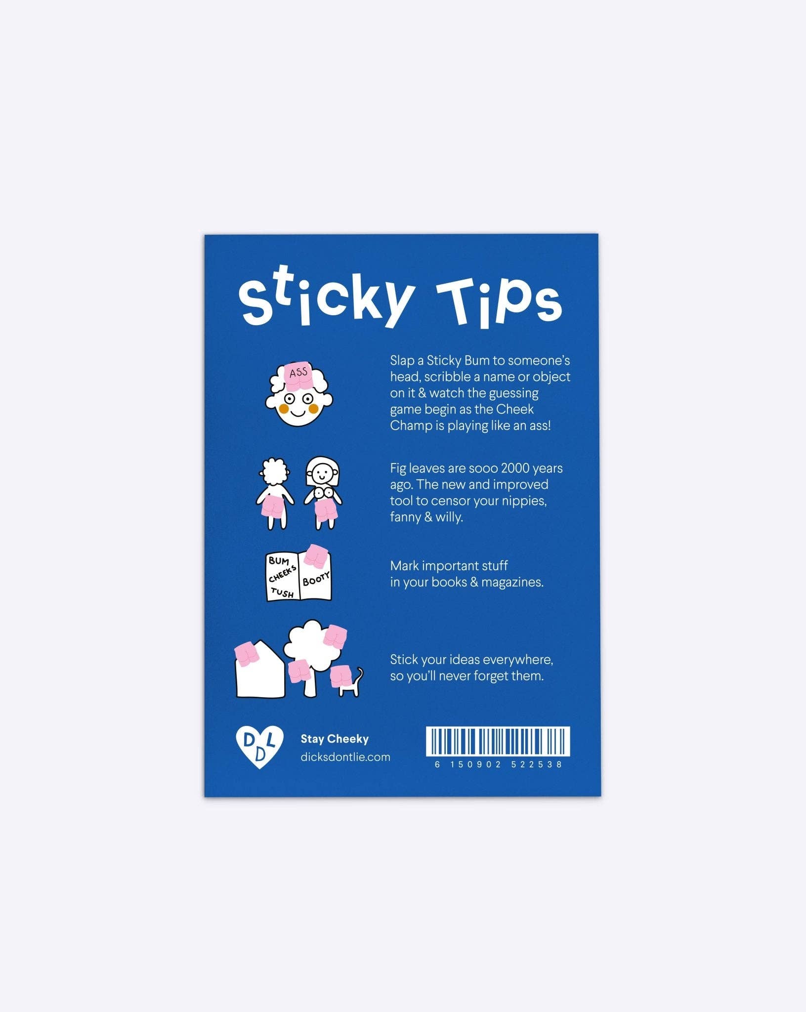 Memoblok "Sticky Bums" | Dicks Don't Lie